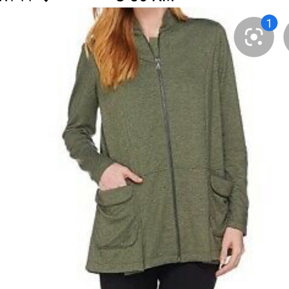 LOGO Lori Goldstein French Terry Jacket A282147